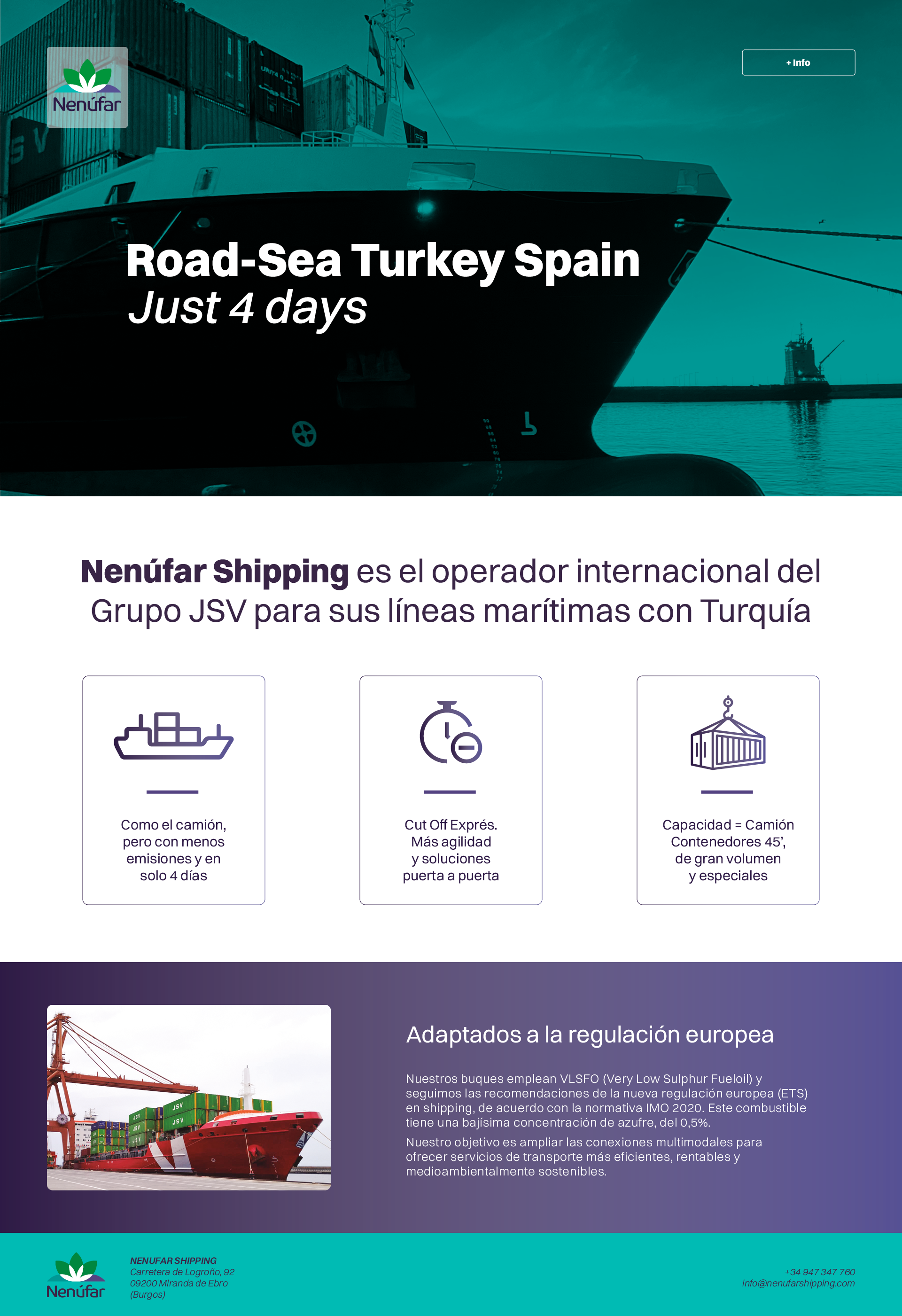 Nenúfar Shipping: logística y transporte Turquía–España
